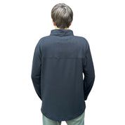 polerón waffle hombre negro