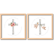 Cuadros Cruz y Oración Con Dios.