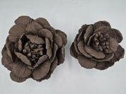 Set flores decorativas de cerámica gres