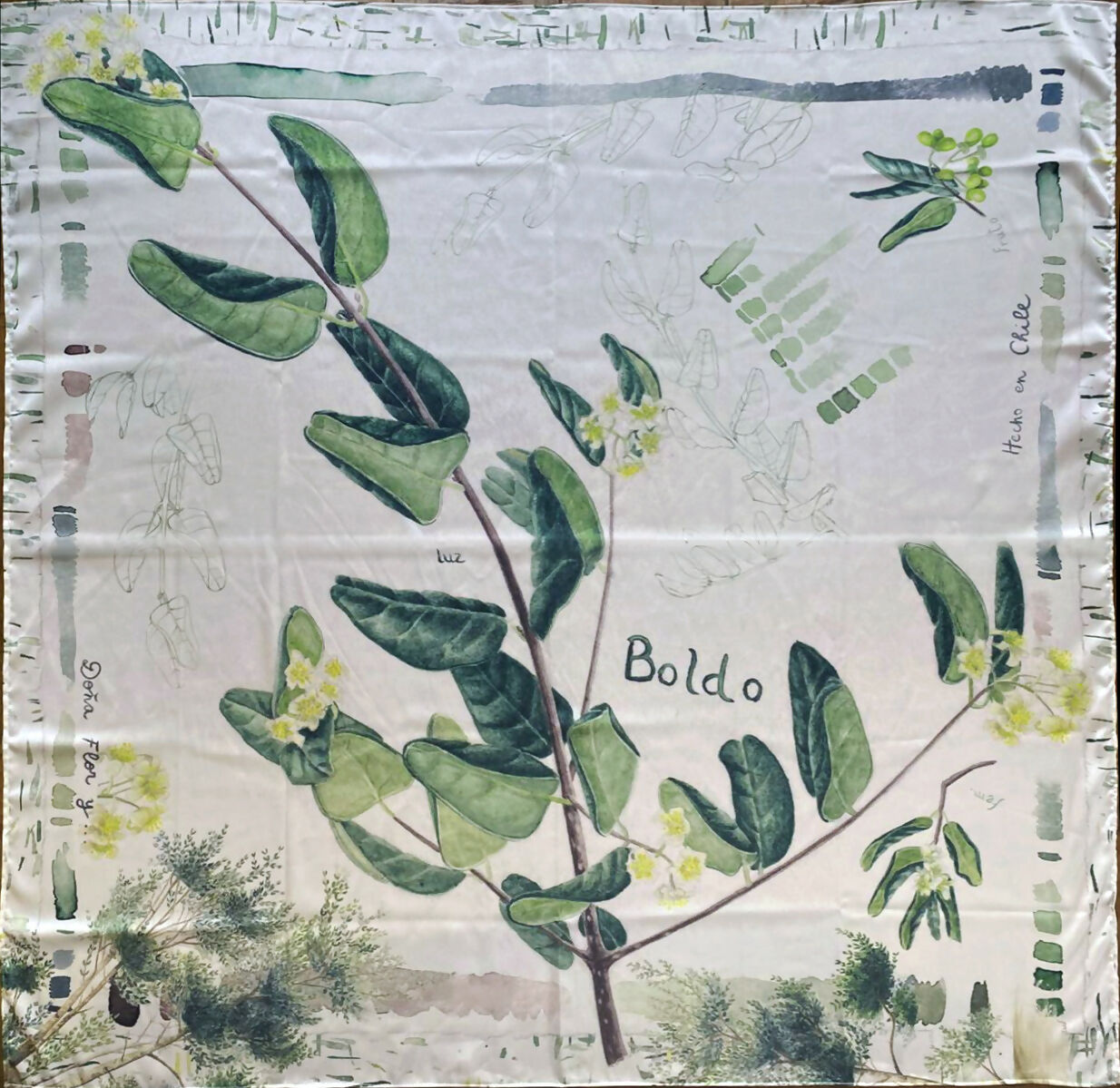 Pañuelo 90 x 90 Boldo