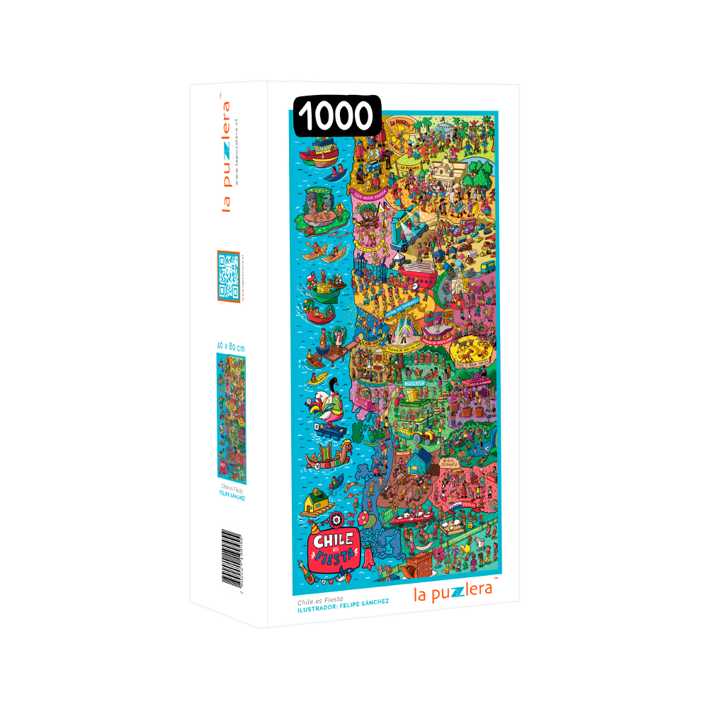 Puzzle Chile es Fiesta 1000 Piezas