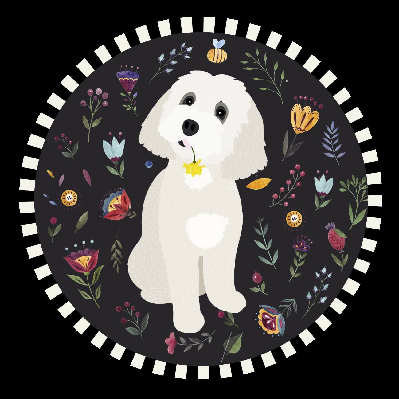 Posavasos Perros, set de 6 - Creado en Chile