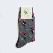 Calcetín Carpintero Gris