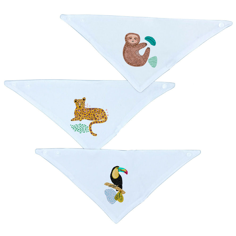Set 3 Baberos – Bandanas Jungla