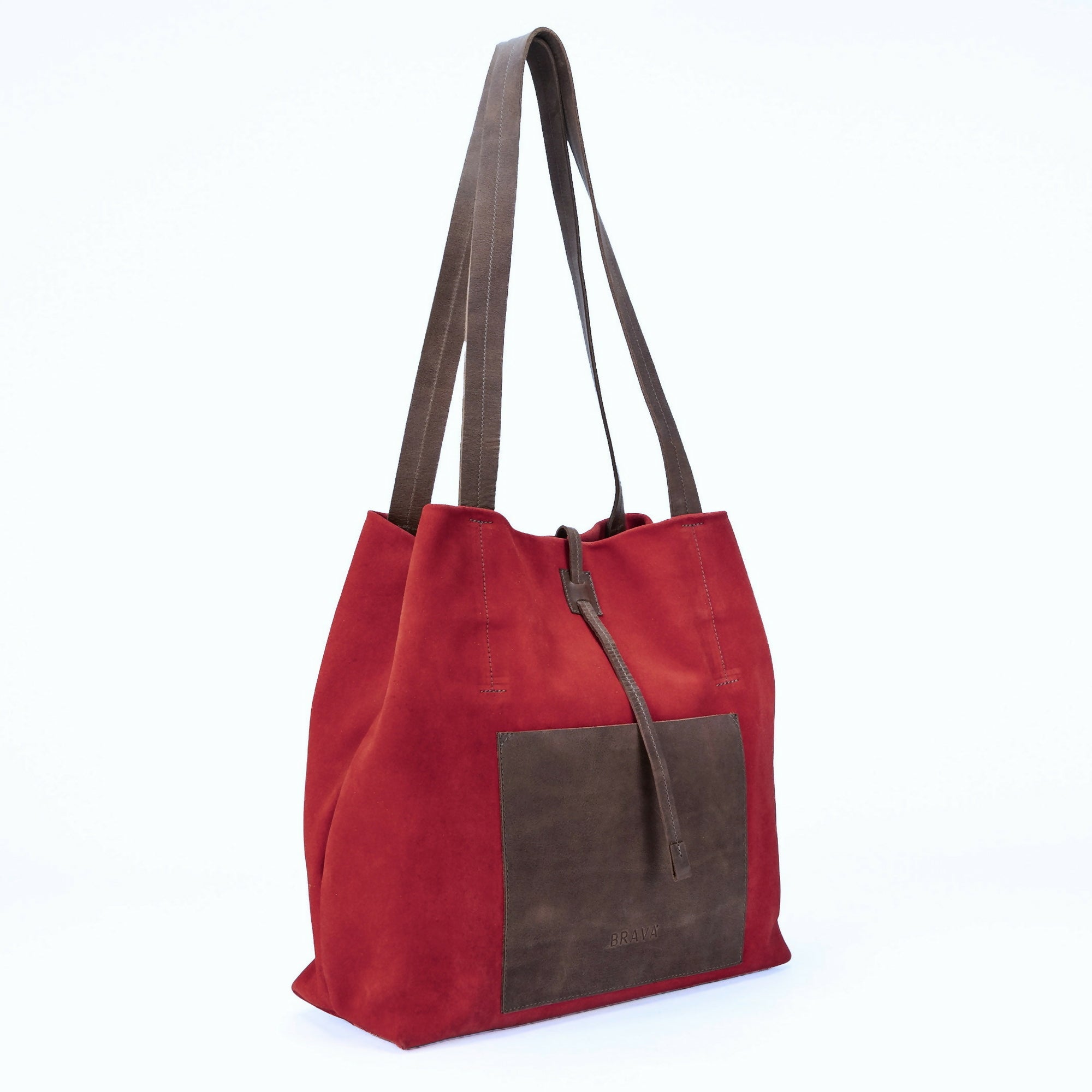Cartera de cuero modelo JANE Rojo