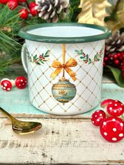 Tazón Enlozado Adornos