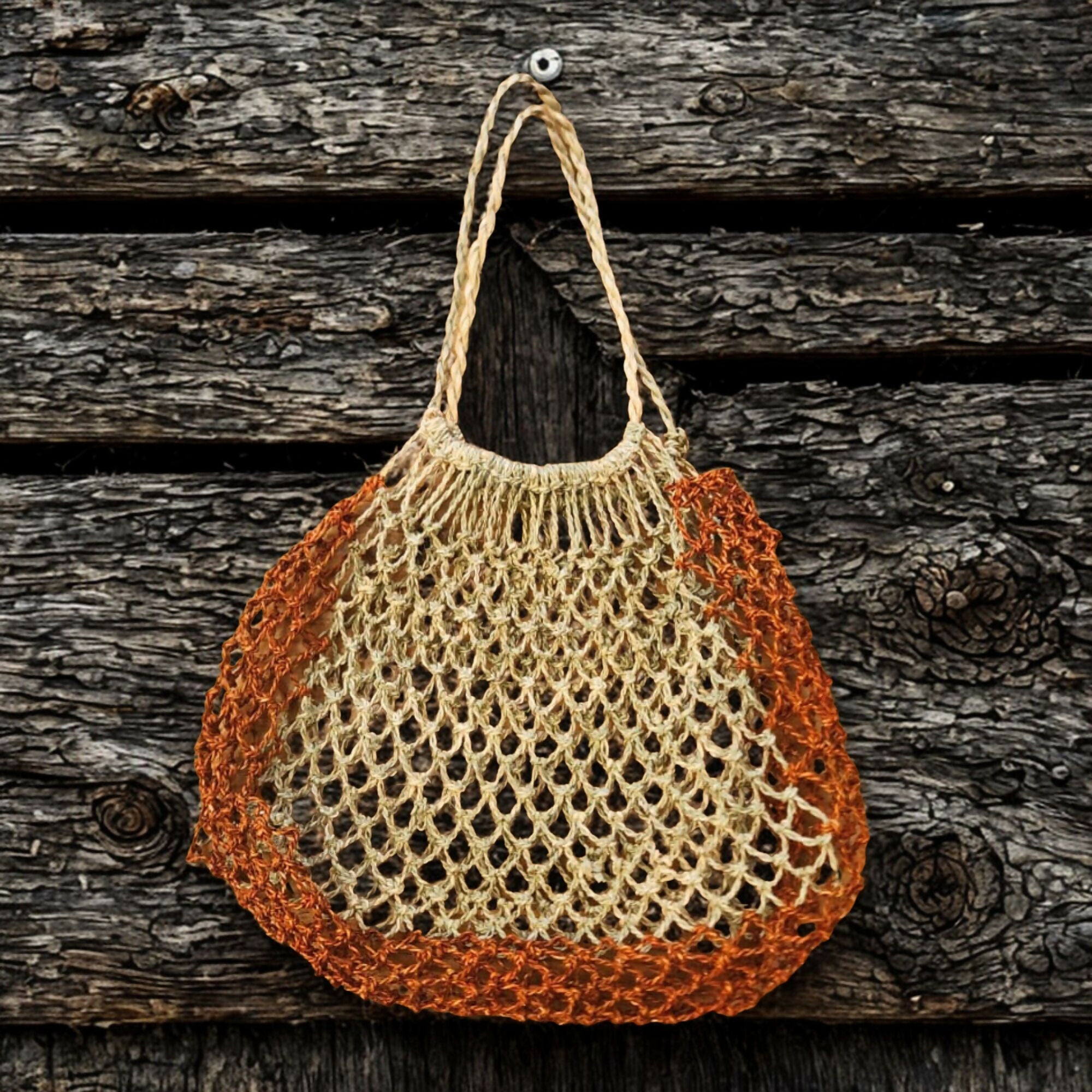 pilwa del Budi con forma de cartera franja naranjo