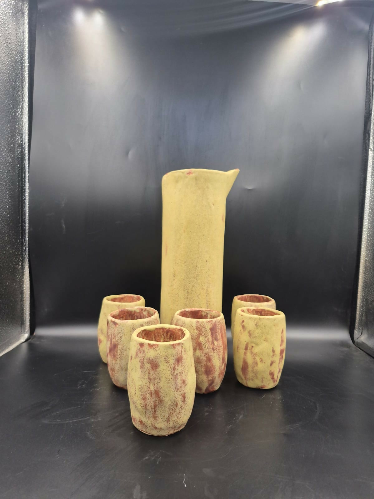 juego de pisco sour cerámica gres