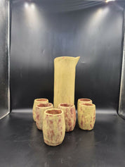 juego de pisco sour cerámica gres