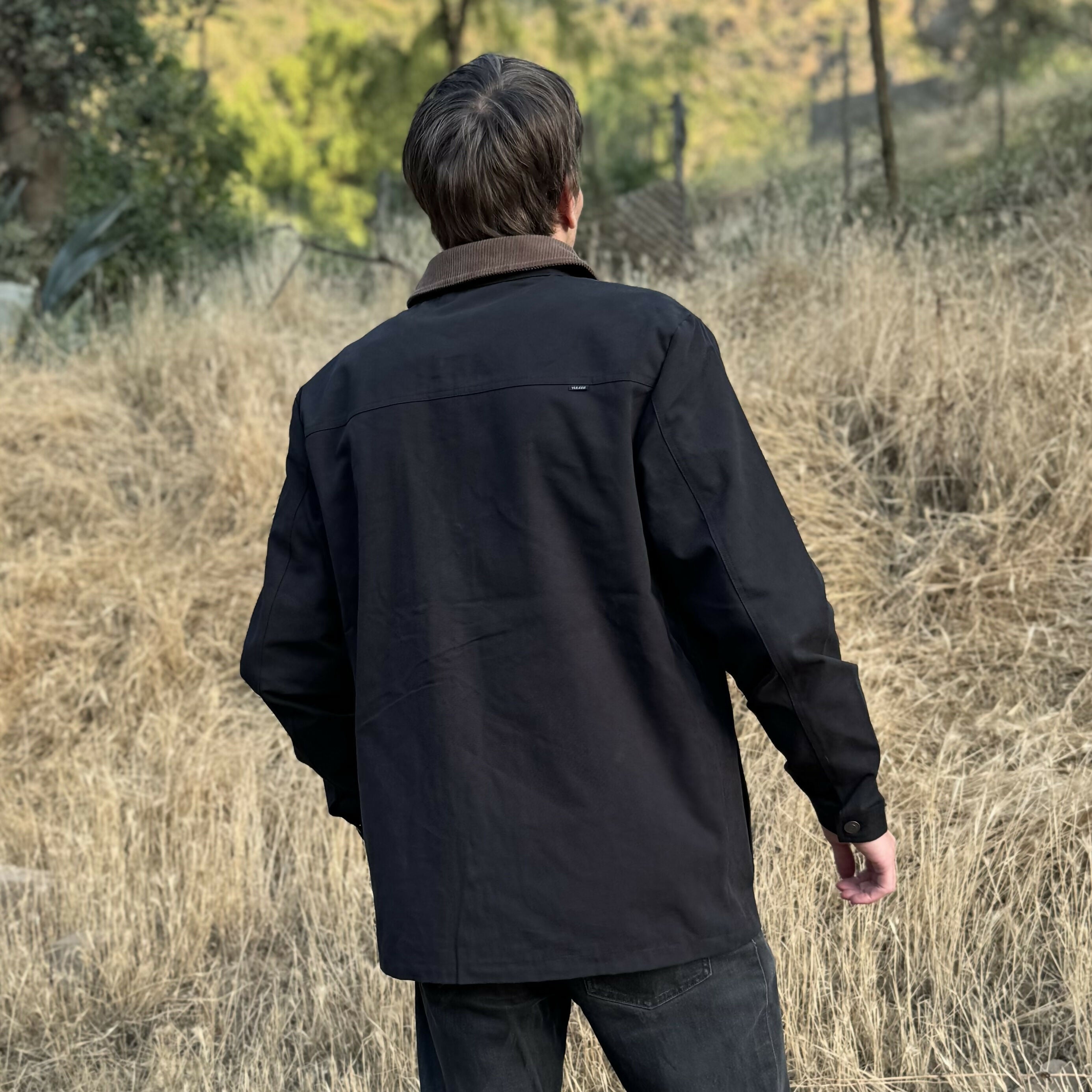 chaqueta canvas negra