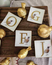 A pedido Mini plato cuadrado, Iniciales