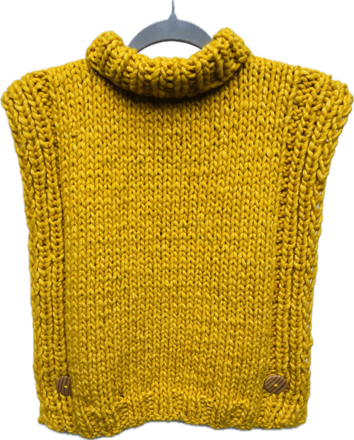 Ponchito talla L color Amarillo