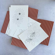 Carpeta Flores con 22 láminas para pintar