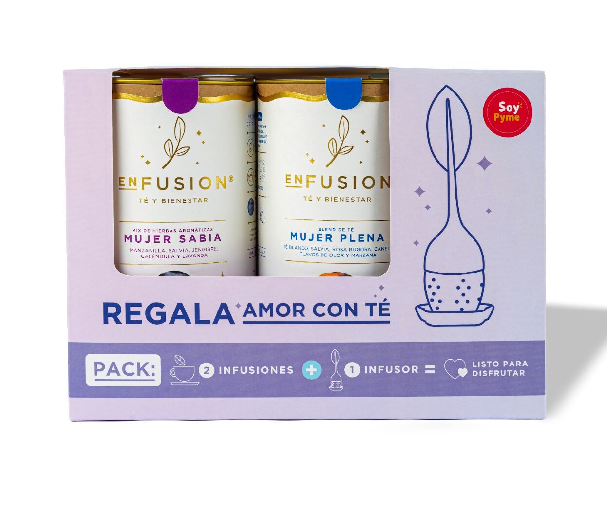 PACK REGALA AMOR CON TÉ - LUNAR - Creado en Chile
