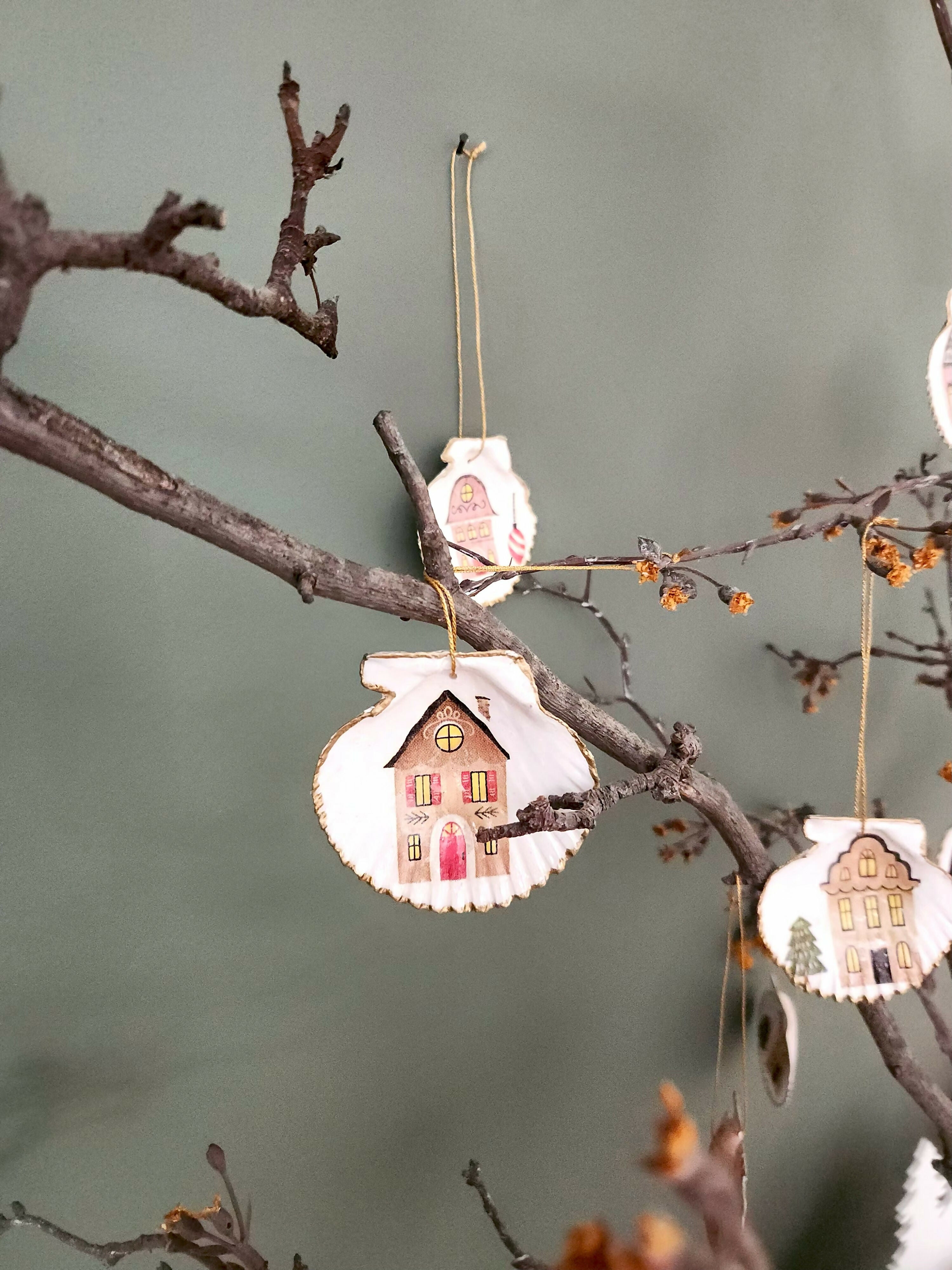 Pack conchitas Casitas de Navidad