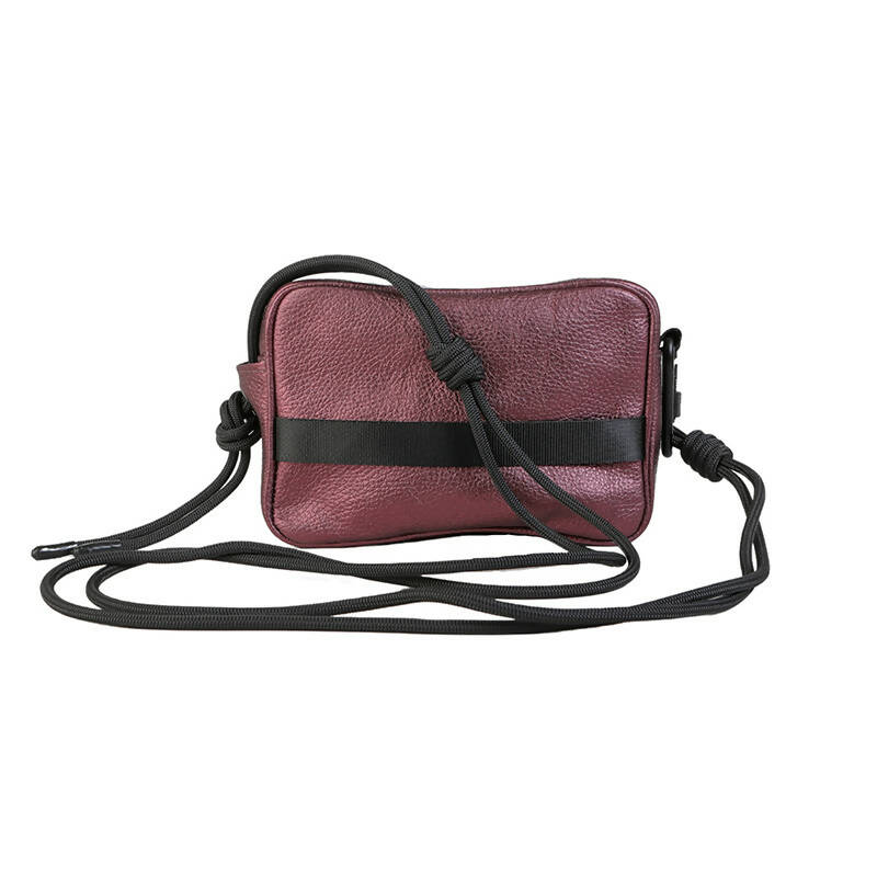 MINIKNOT Bandolera / Rojo Metálico / Negro