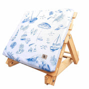 Reposera o respaldo de playa playero azul Paper Home