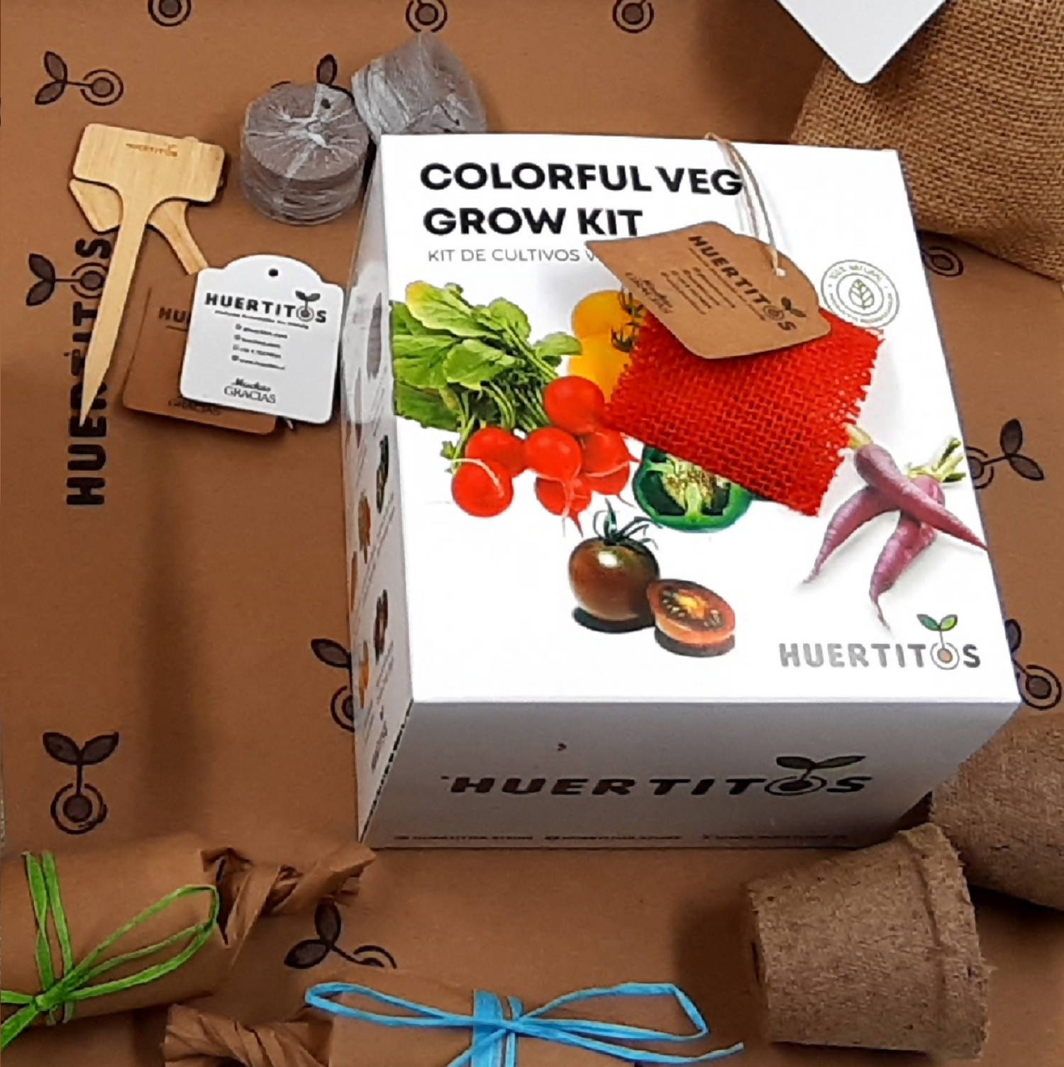 Kit de cultivo Verduras Coloridas (Colorful Veg GROW KIT)
