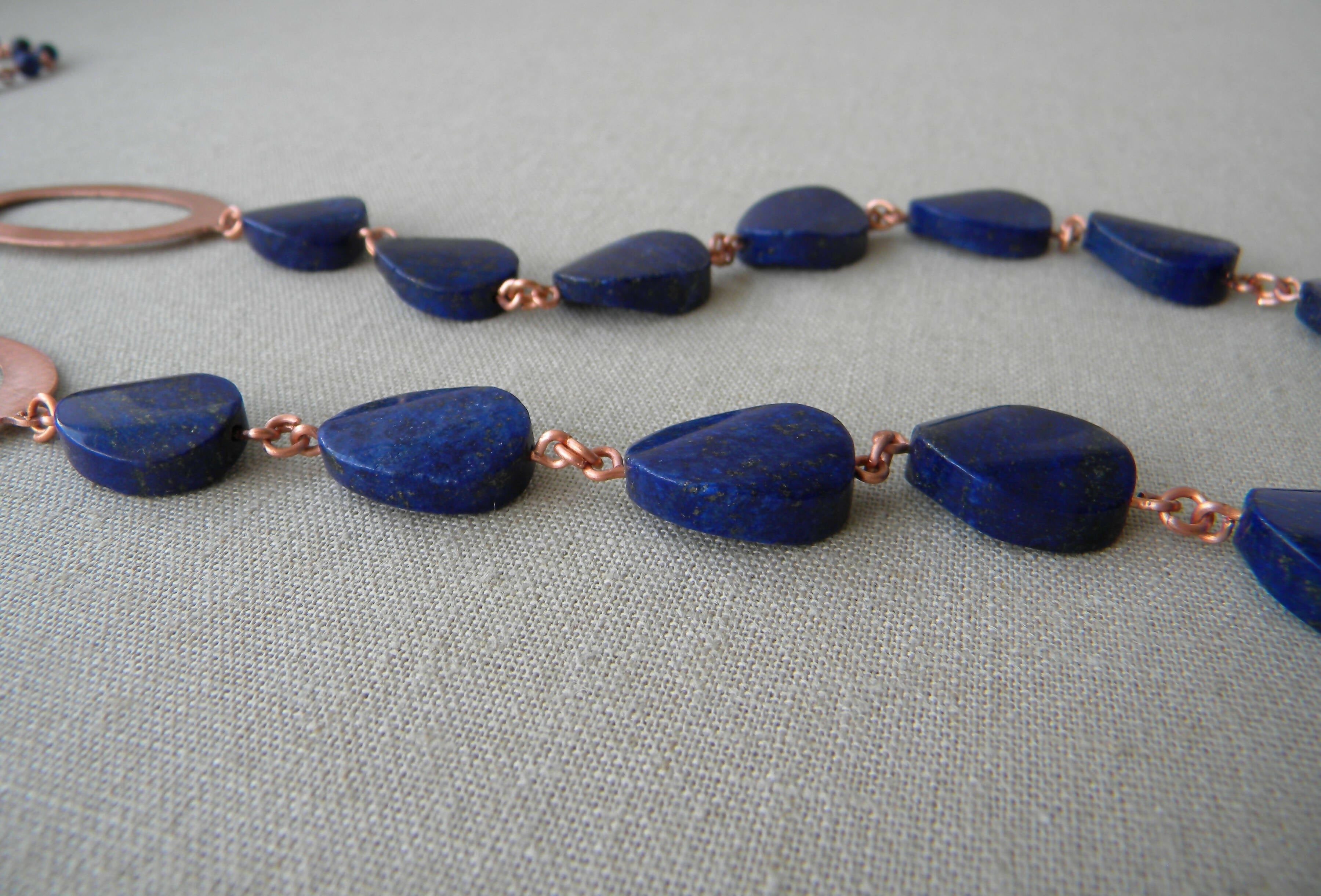 COLLAR COBRE LAPISLAZULI TOP