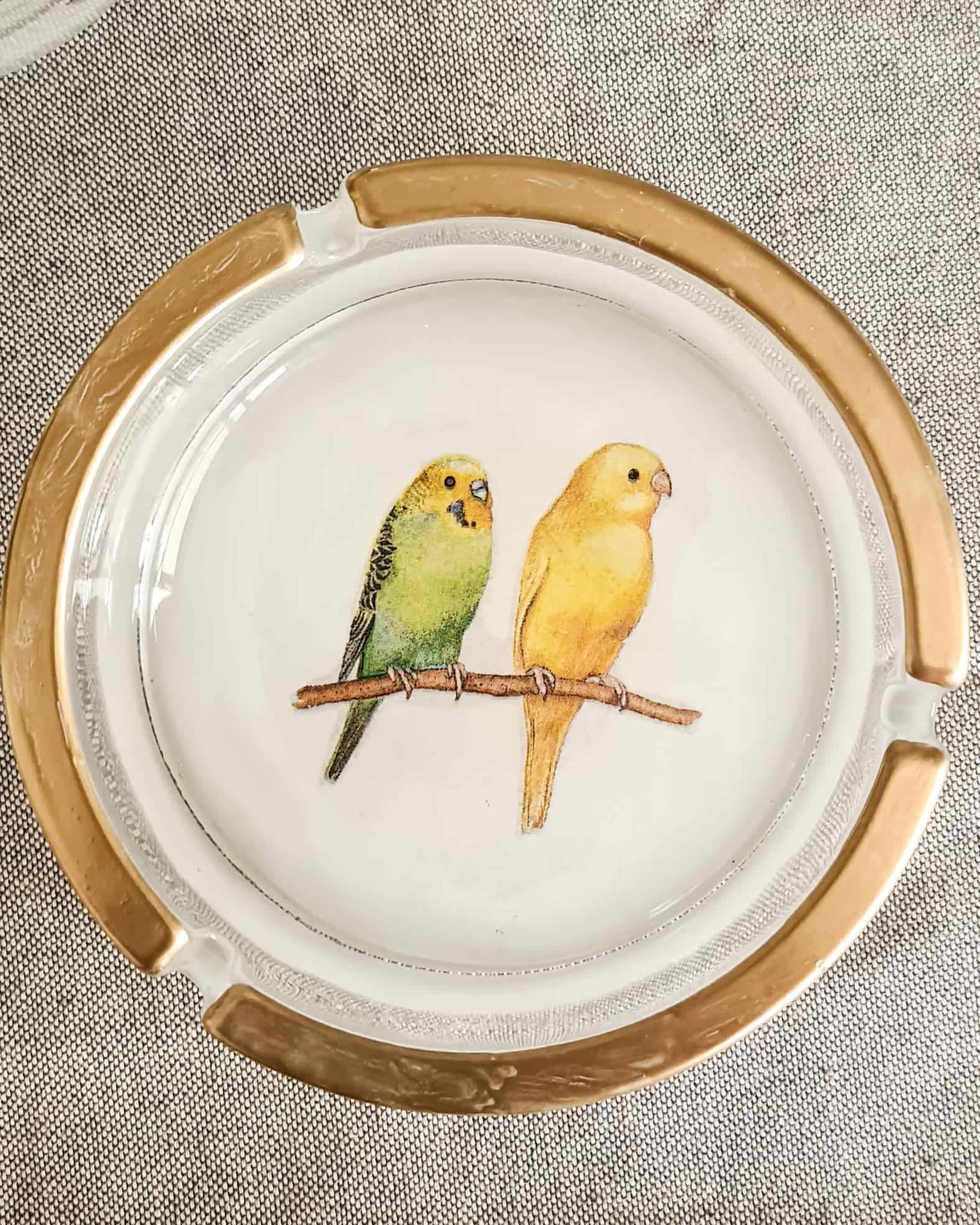 Cenicero 13 cm Pájaros (Diseño aleatorio)