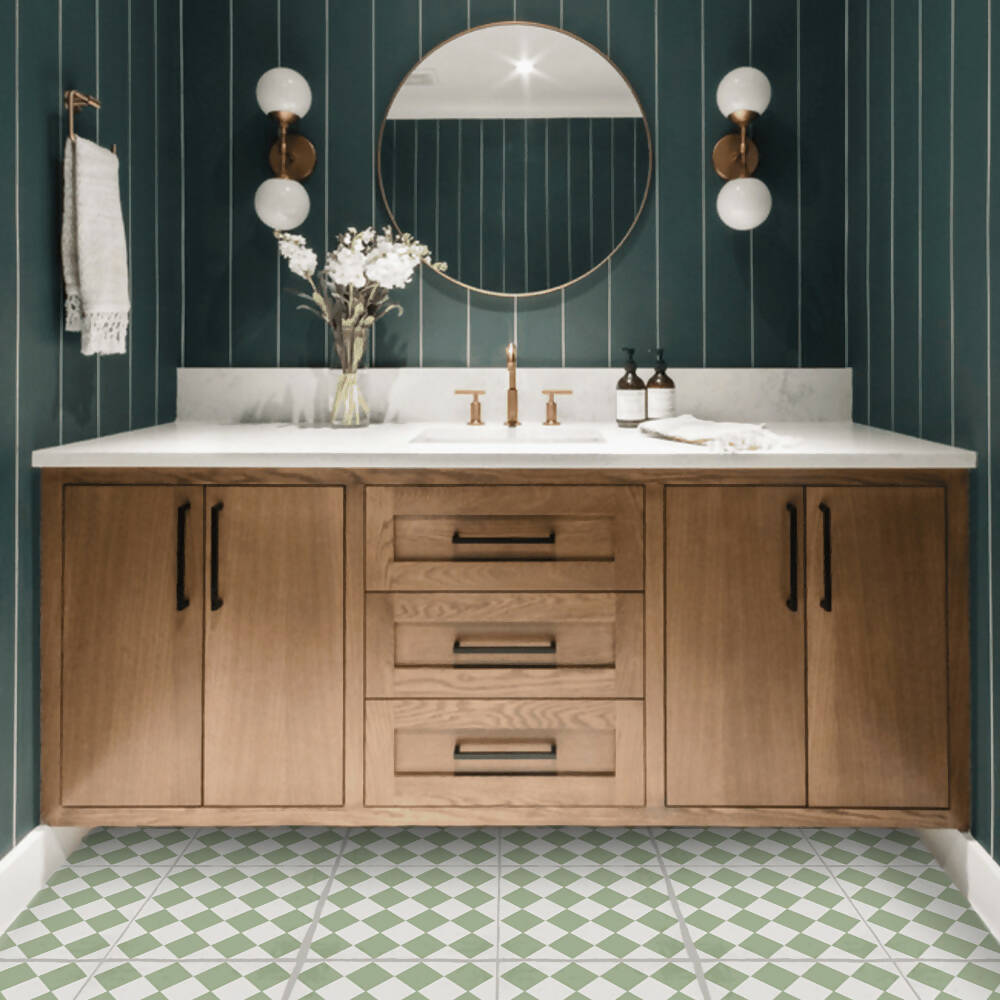 Baldosa Autoadhesiva Domino Verde