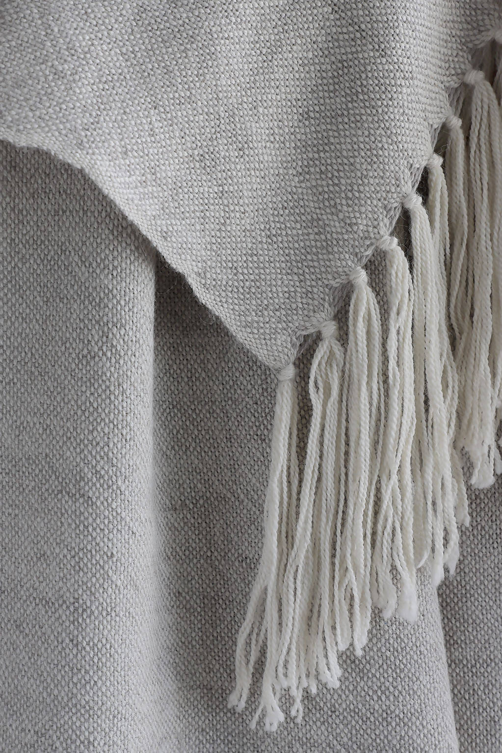 Piecera Super King Alpaca color Crudo con Gris