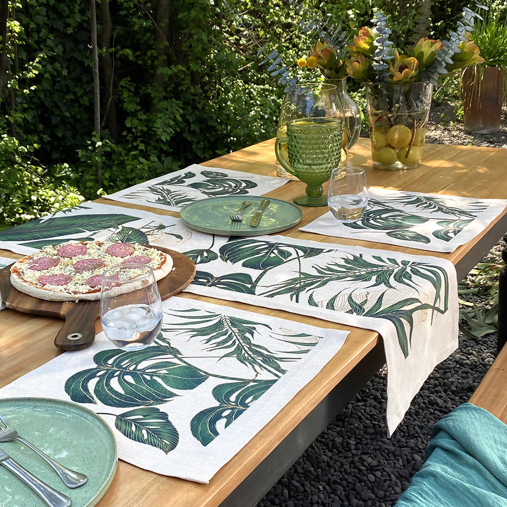 Set de Individuales Philodendro - Linet Natural