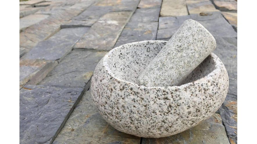 Mortero de Piedra Tamaño L – Creado en Chile