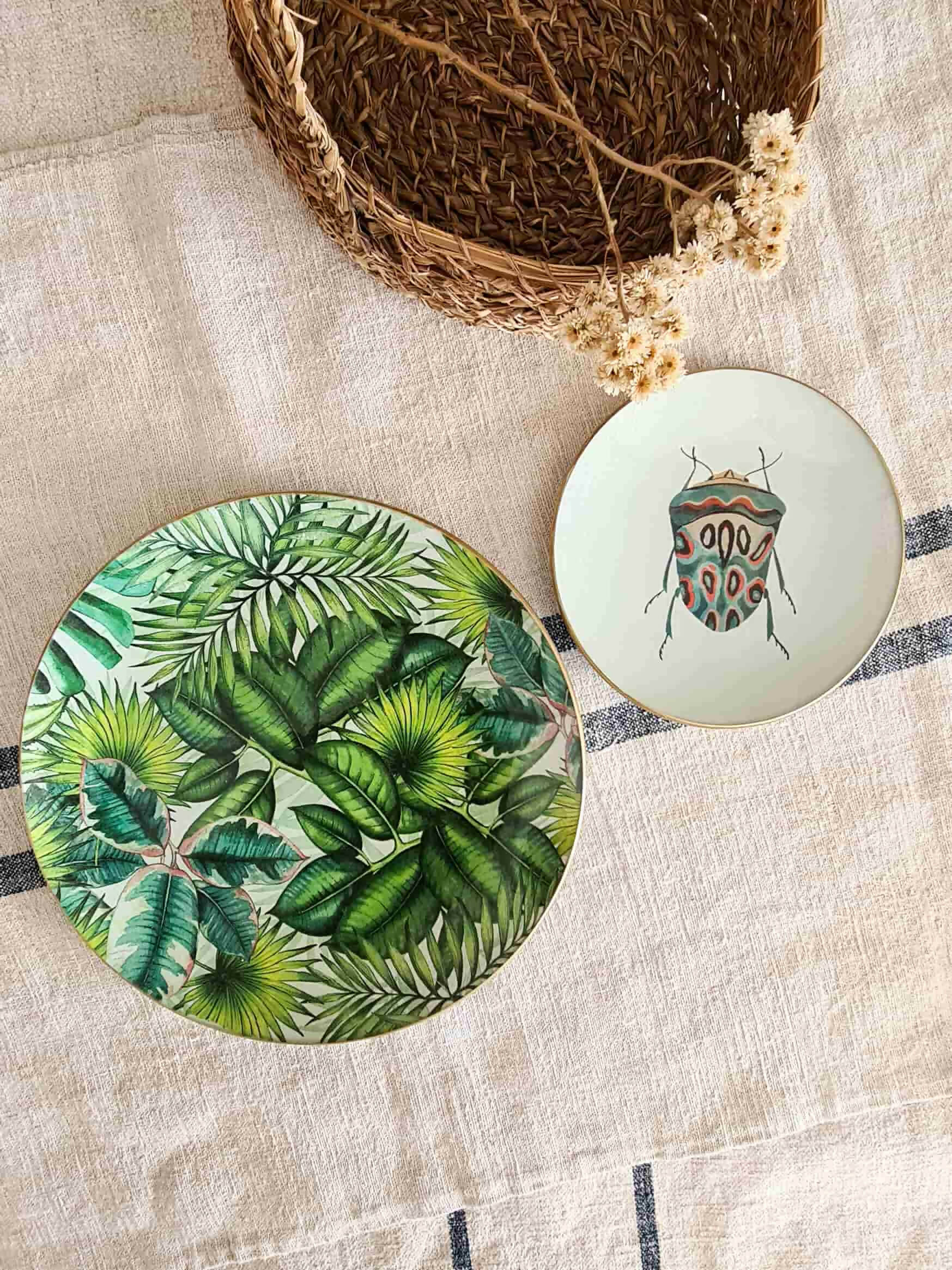 Conjunto Platos redondo Escarabajos