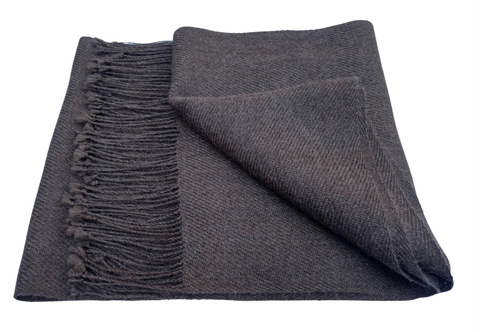 Bufanda Baby Alpaca Vison Oscuro