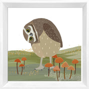 Cuadro CHUNCHO, colección Fauna Chilena, 30x30cm