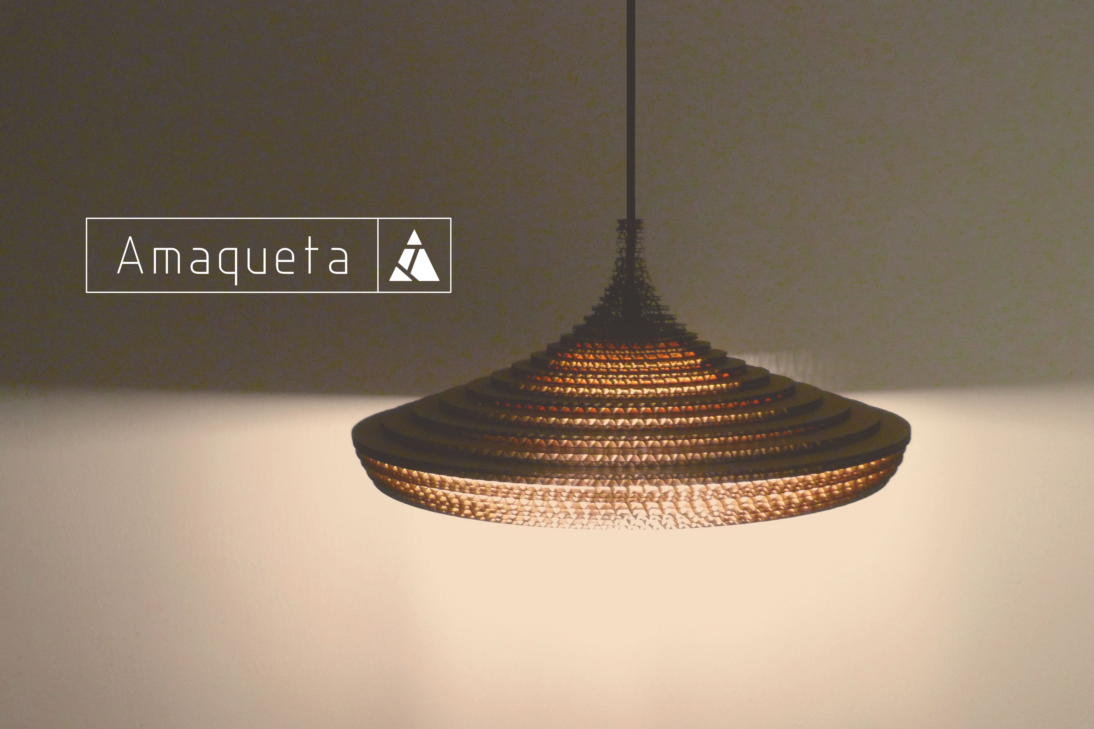 Lámpara Carton corrugado Apla