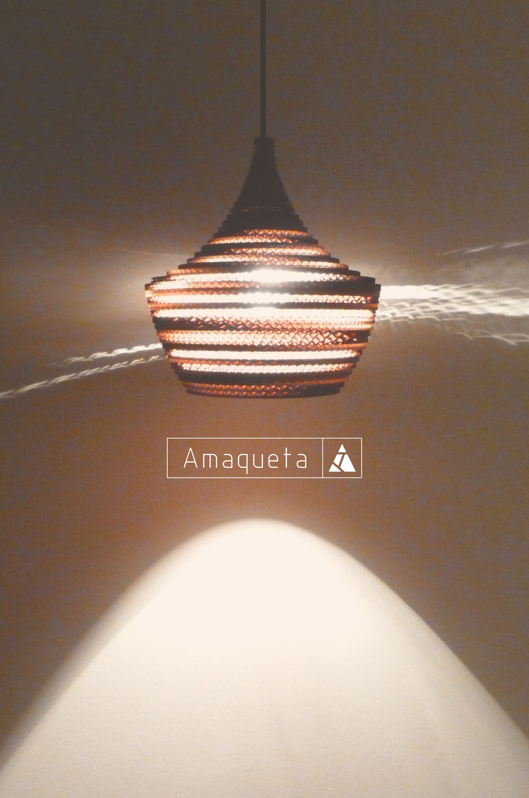 Lámpara Carton corrugado Agor