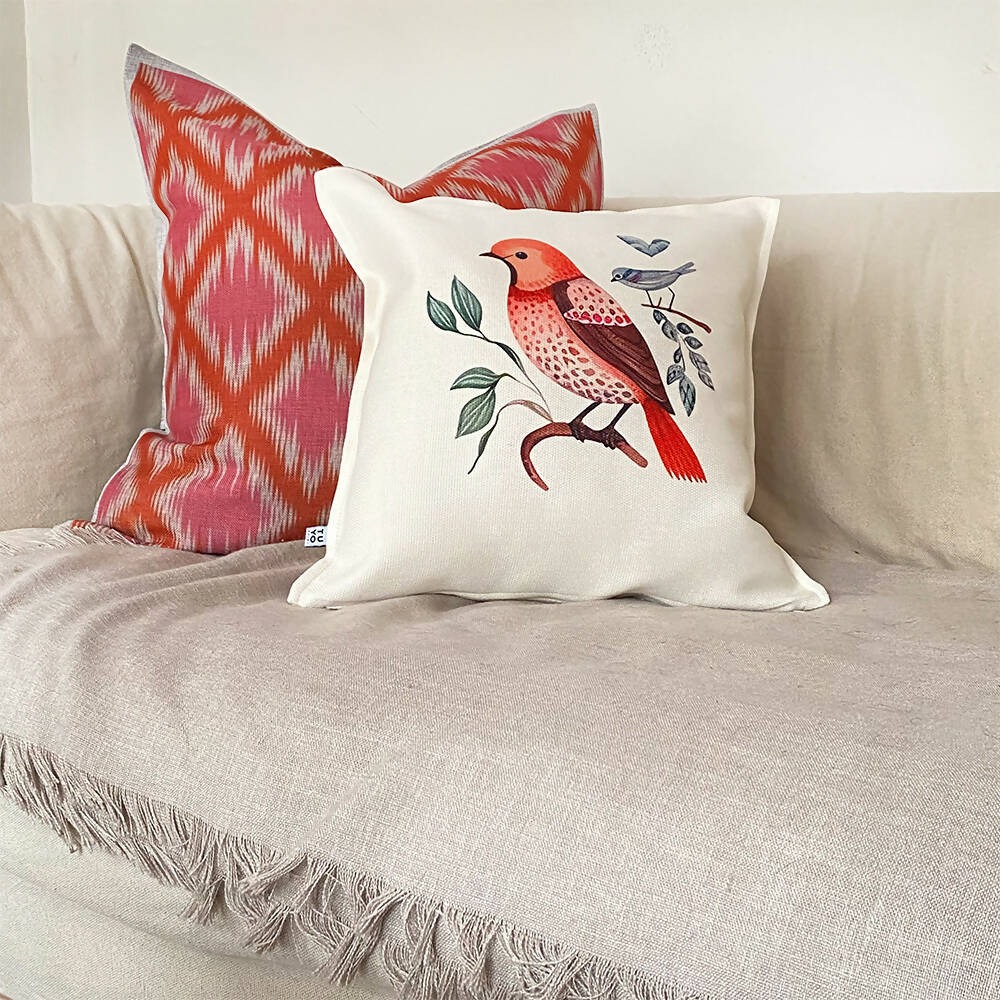 Cojín Zorzal Rojo - 45 x 45