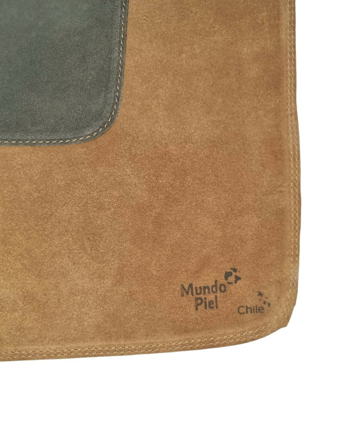 Pechera Cuero Reno Habano "PARRILLERO CHILENO CERTIFICADO"