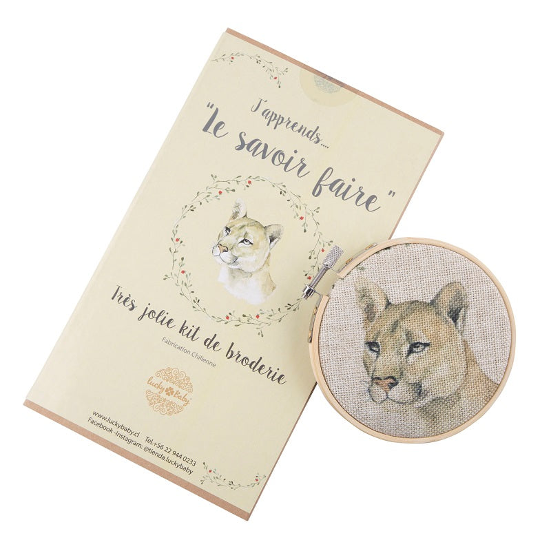 Kit de Bordado Puma - Colección Patagonia