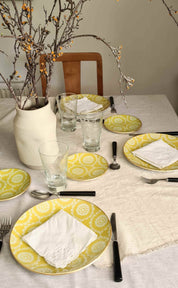 Plato redondo 15 cm, Amarillo