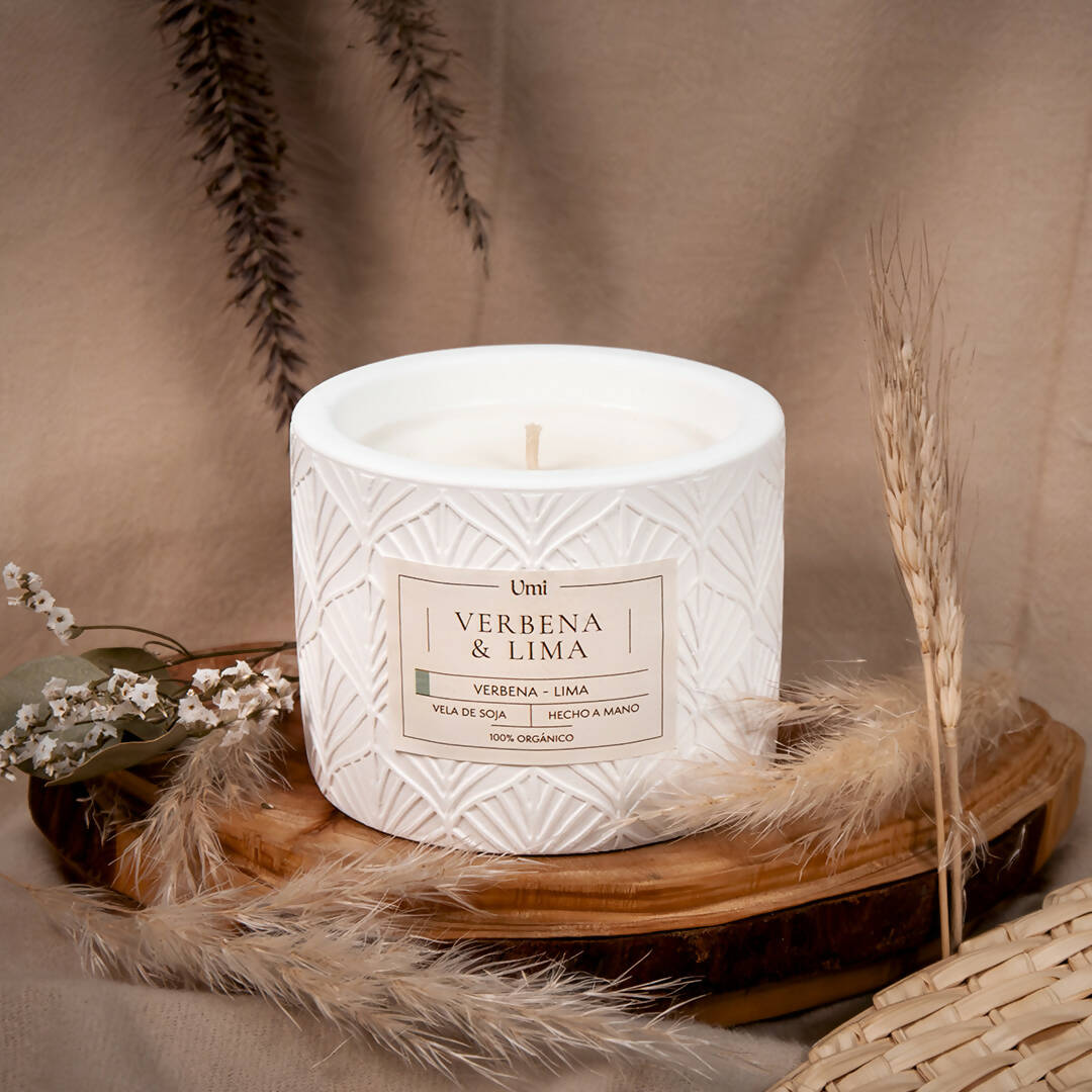 Vela de soja Umi aroma Verbena Lima 200 gr