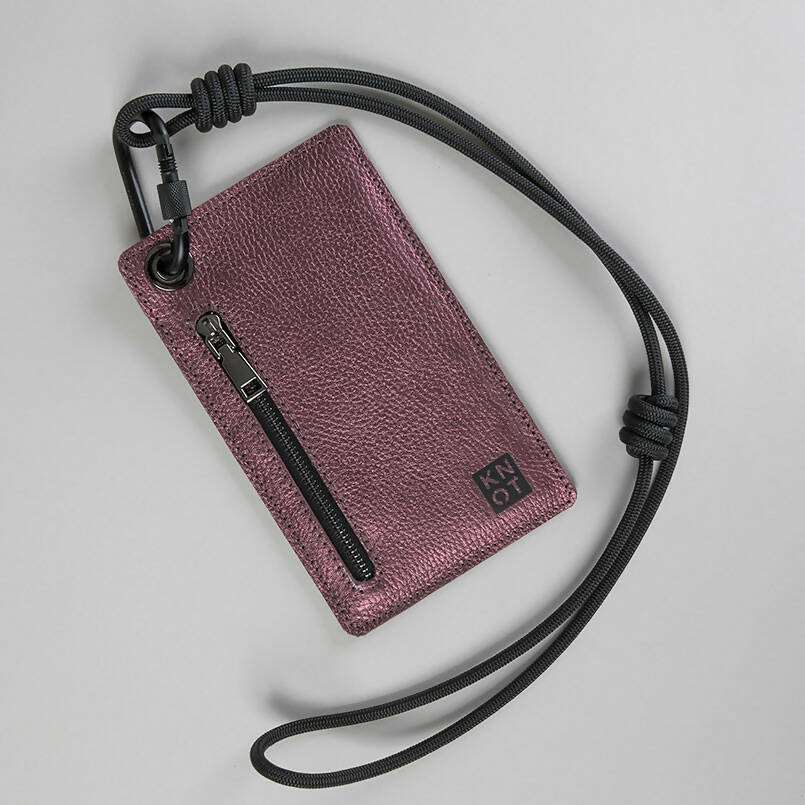 BBKNOT Portacelular / Rojo Metálico / Negro