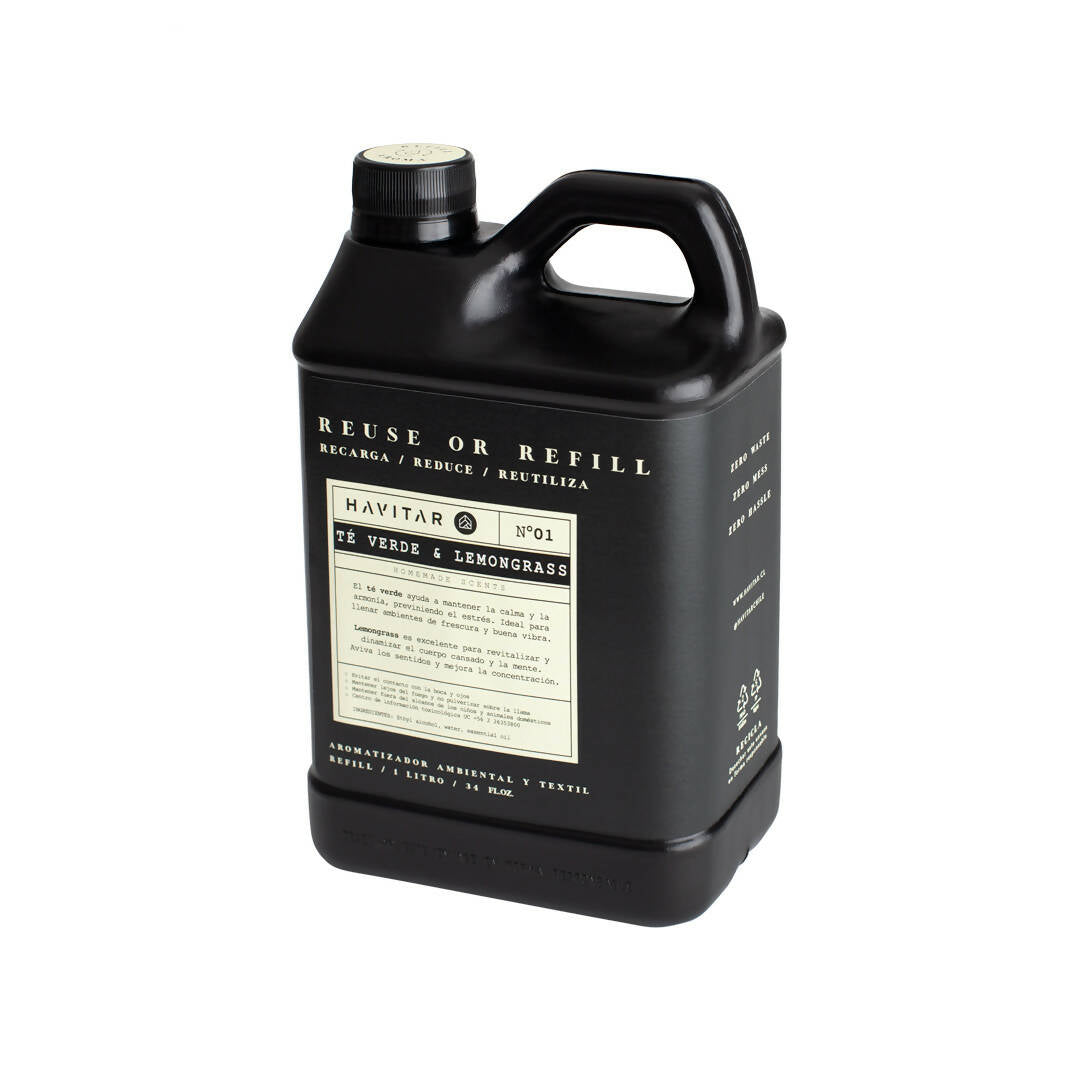 Refill Aromatizador Ambiental y Textil Te Verde & Lemongrass