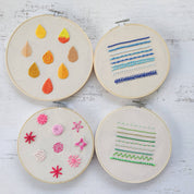 Kit mostrario de puntos de bordado con clases on line