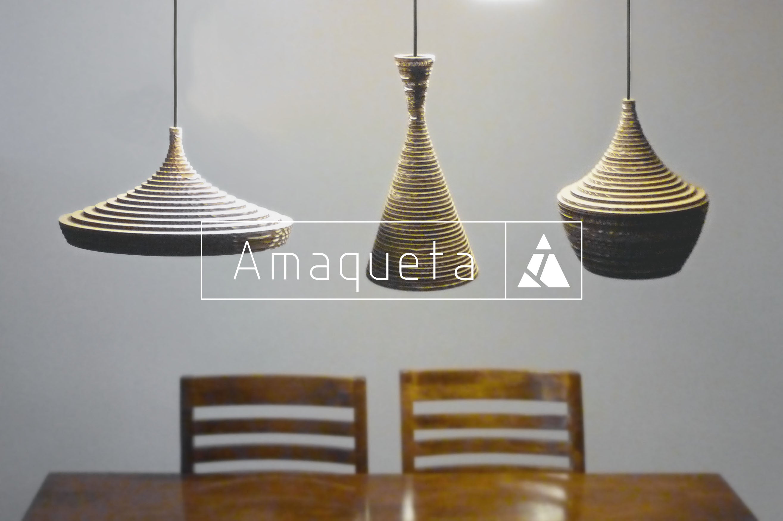 Lámpara Carton corrugado Agor