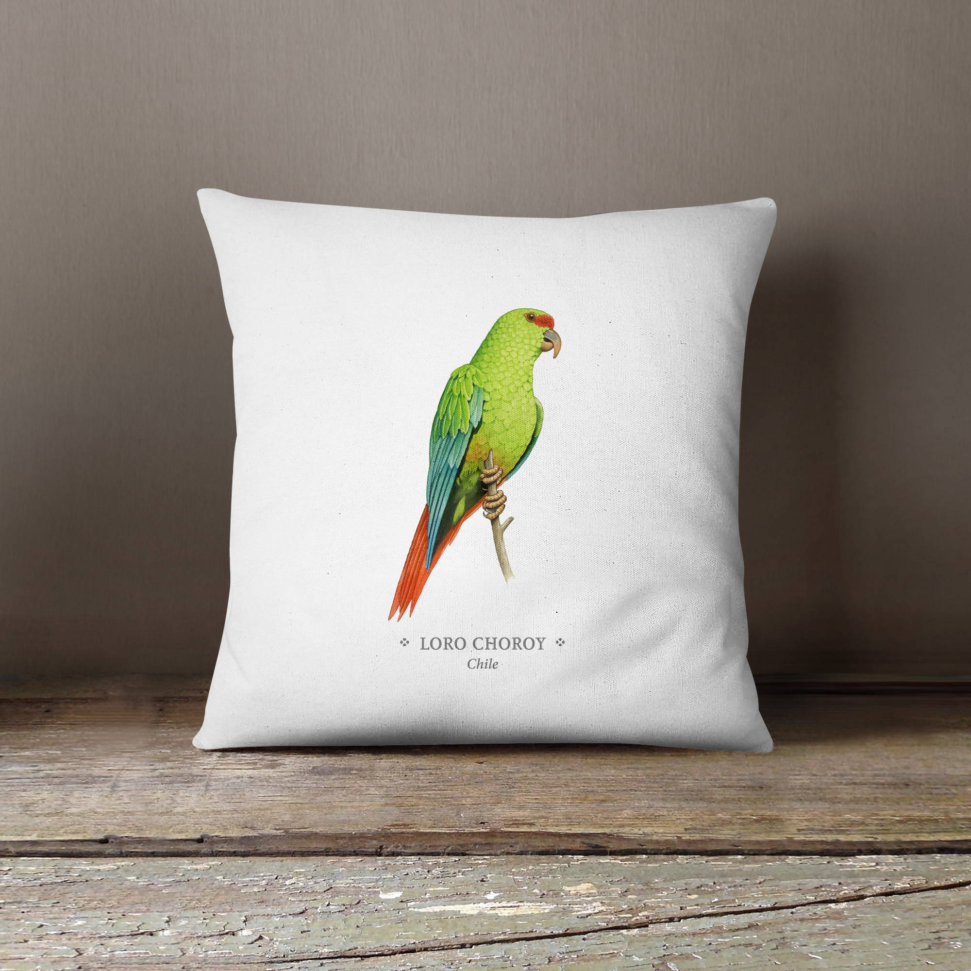 Funda cojín Loro Choroy