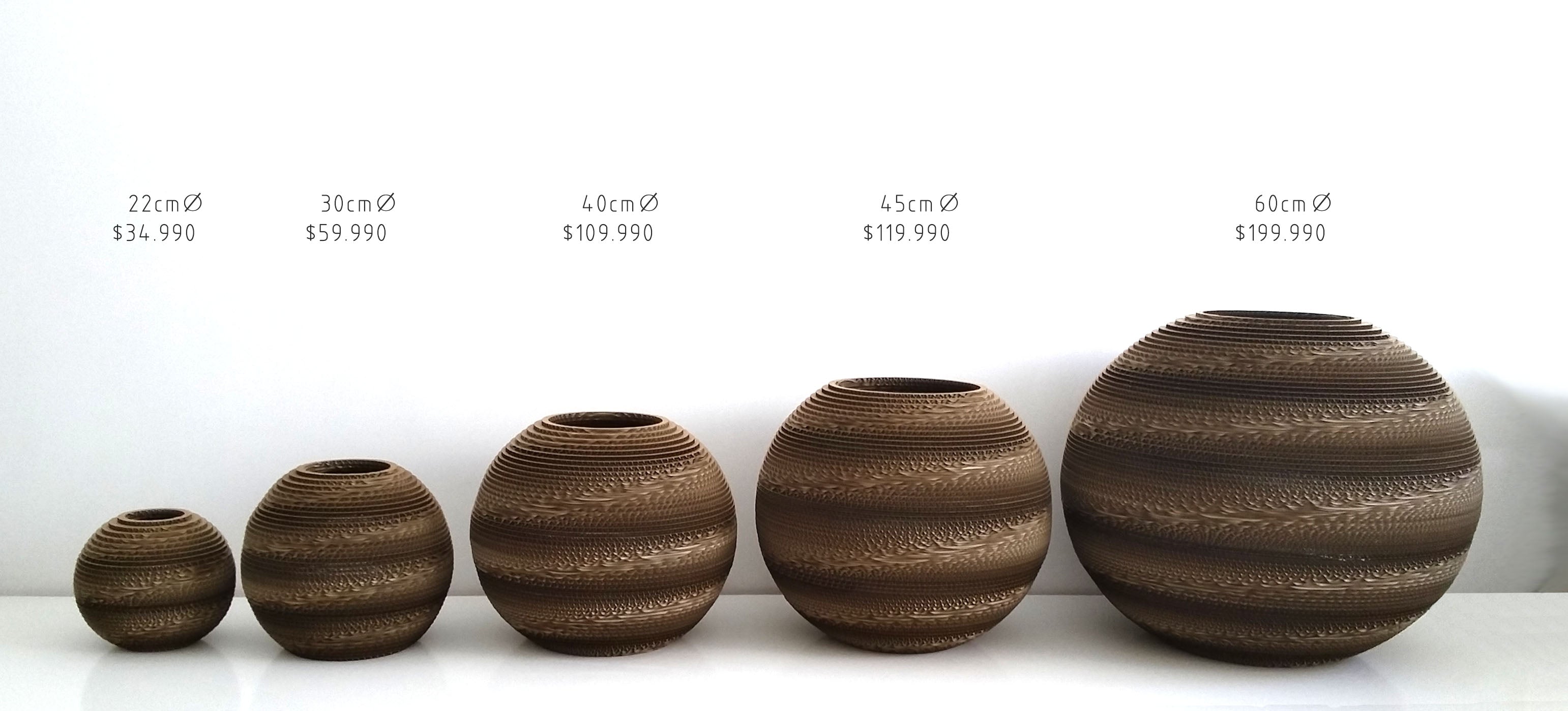 Lámpara Carton corrugado Ared 22