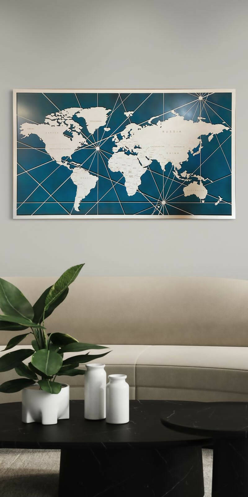 (A PEDIDO) Planisferios Colores 120x70cm