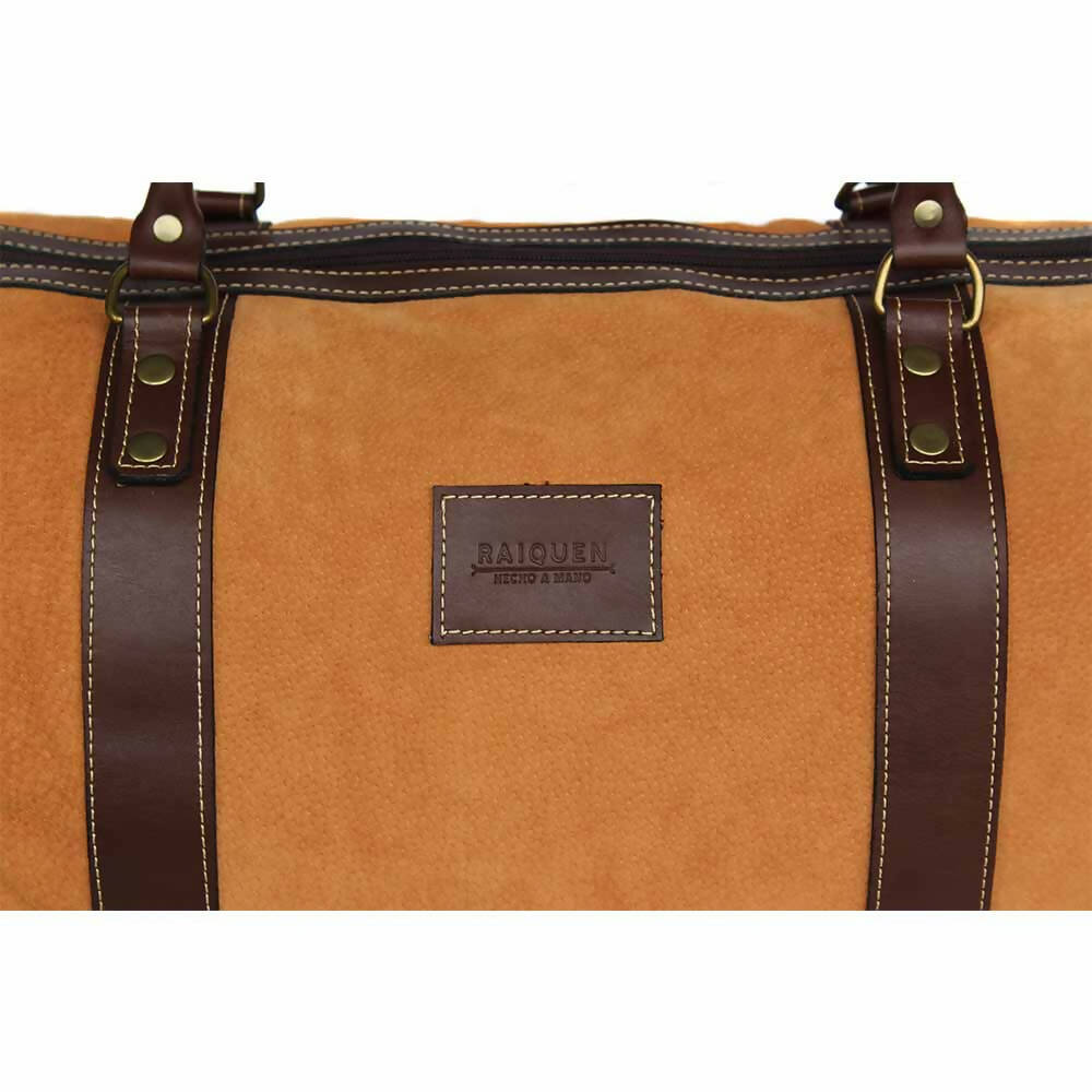 Bolso cuero carpincho Raiquen hecho a mano