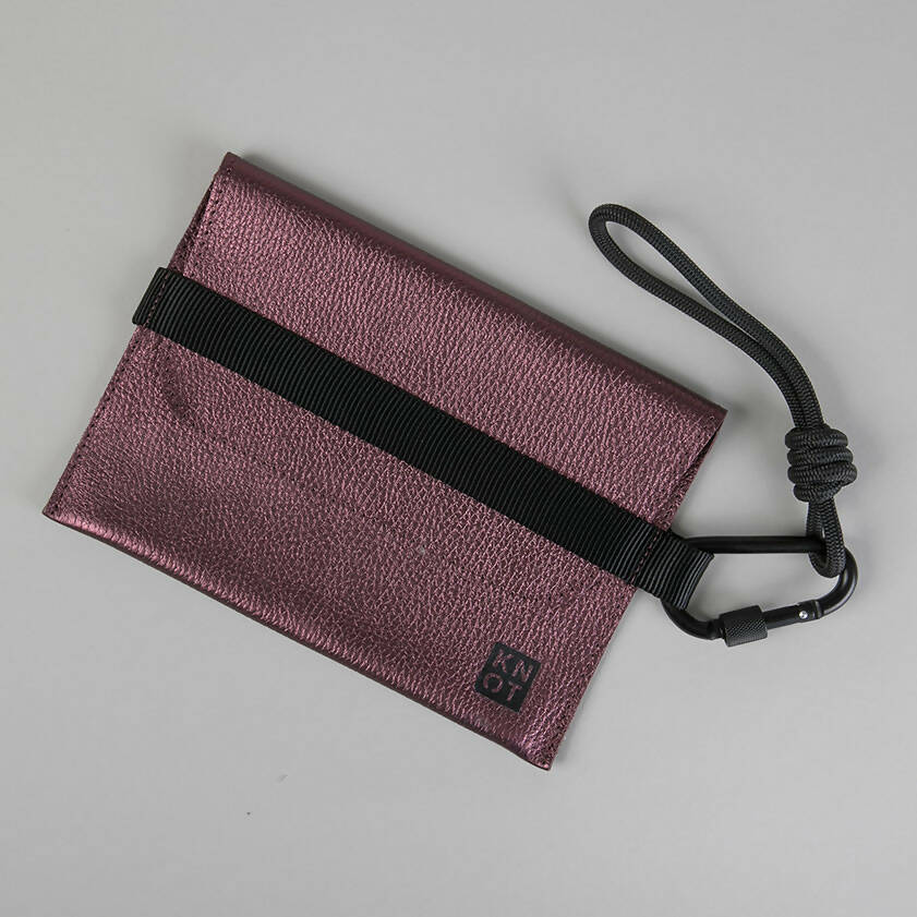 HANDKNOT Sobre / Rojo Metálico / Negro