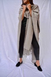 Ruana Alpaca color Rosillo