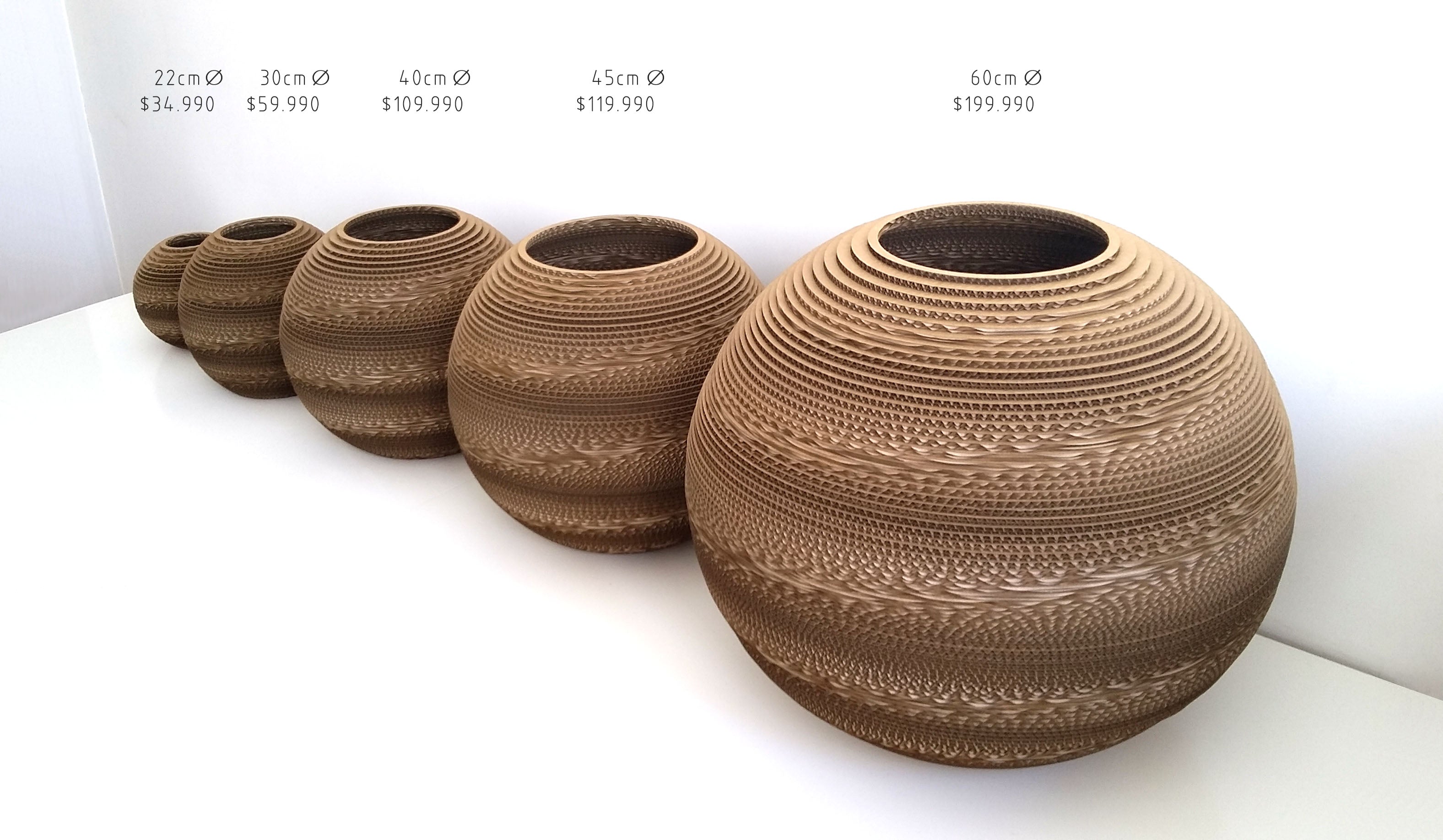 Lámpara Carton corrugado Ared 22