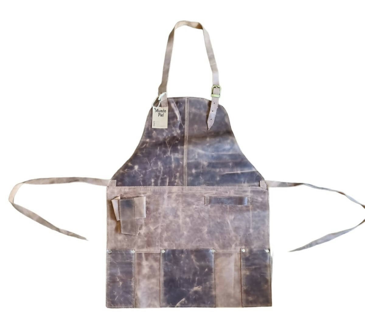 Pechera de cuero Diseño Unisex Café Oscuro